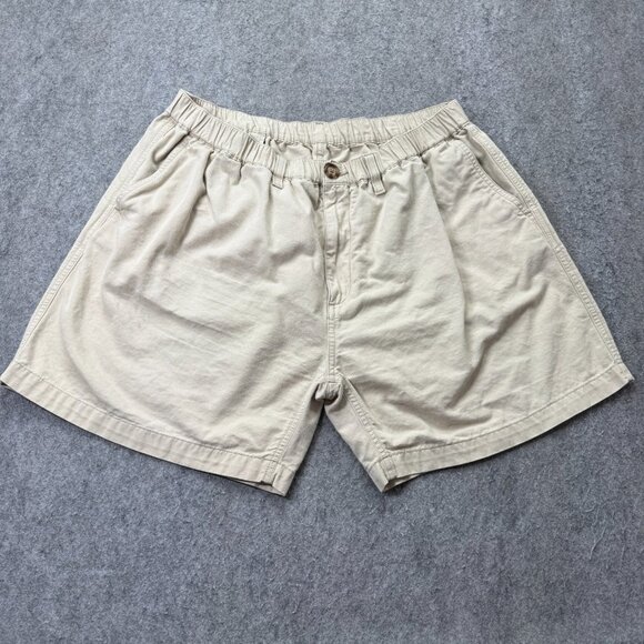 Chubbies Khakimeisters Shorts Men 2XL Beige Khaki 5.5" Elastic Regular Stretch - Picture 1 of 15